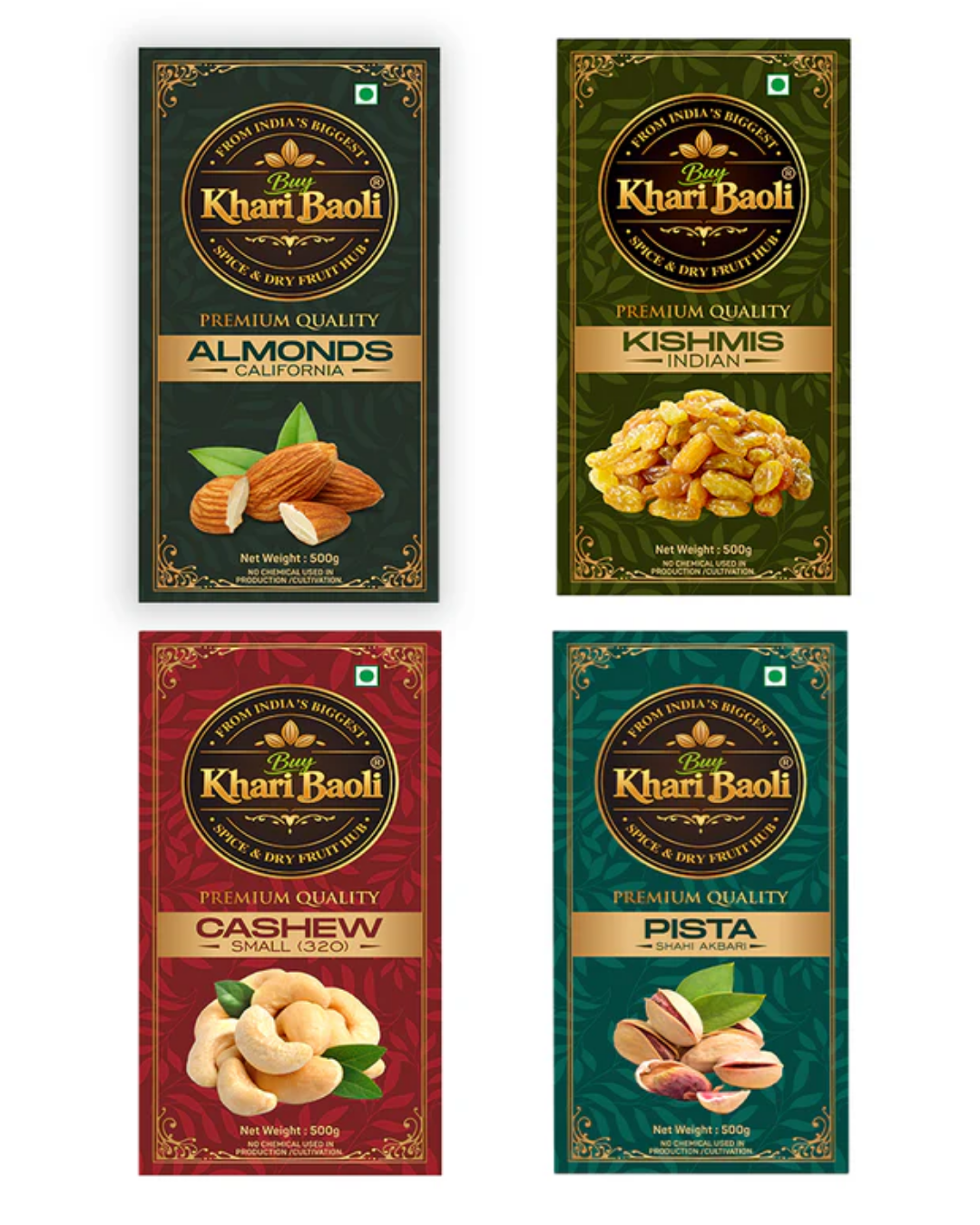 Buy 4 dryfruit combo online by buy khari baoli 