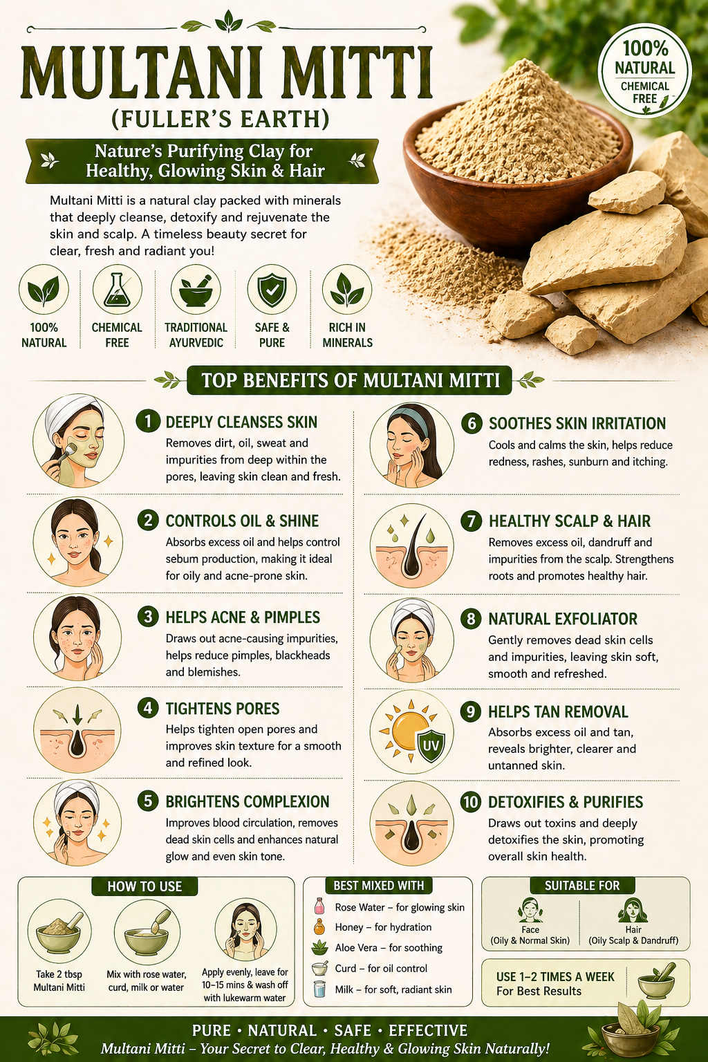 Order Pure Multani Mitti Online from Buy Khari Baoli