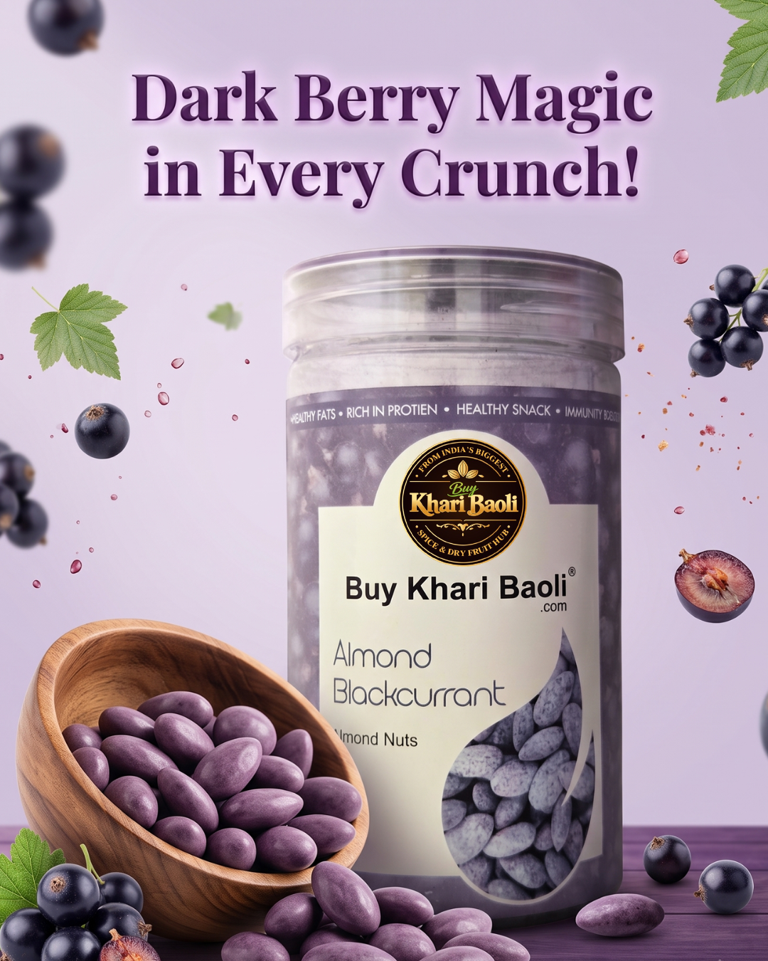 Royal Blackcurrant Almonds(Badam)