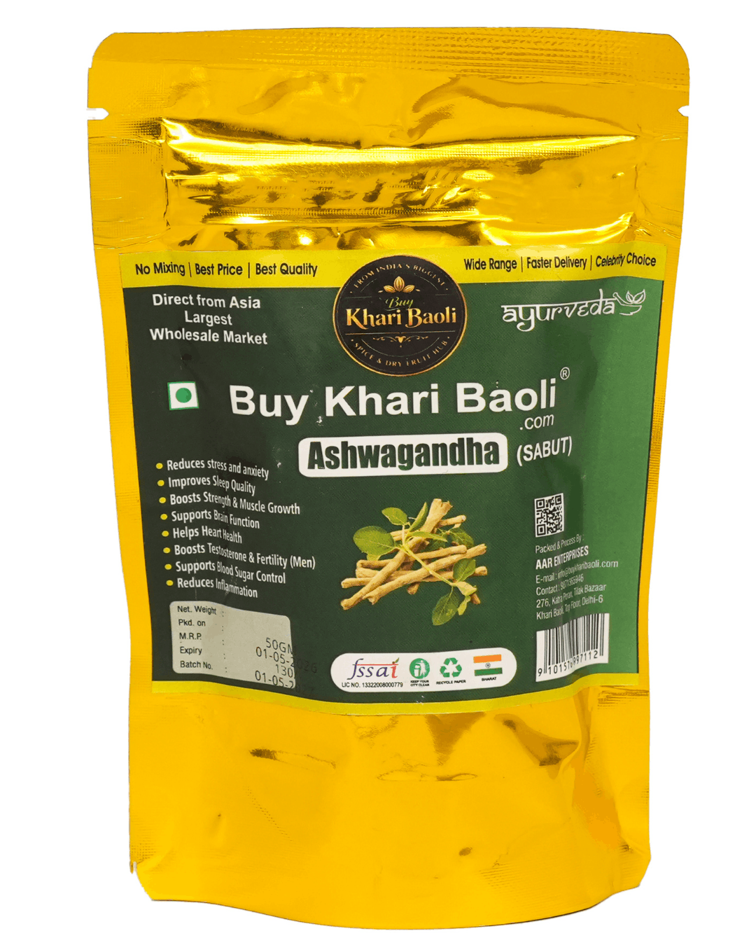 ASHWAGANDHA(SABUT/WHOLEROOT)