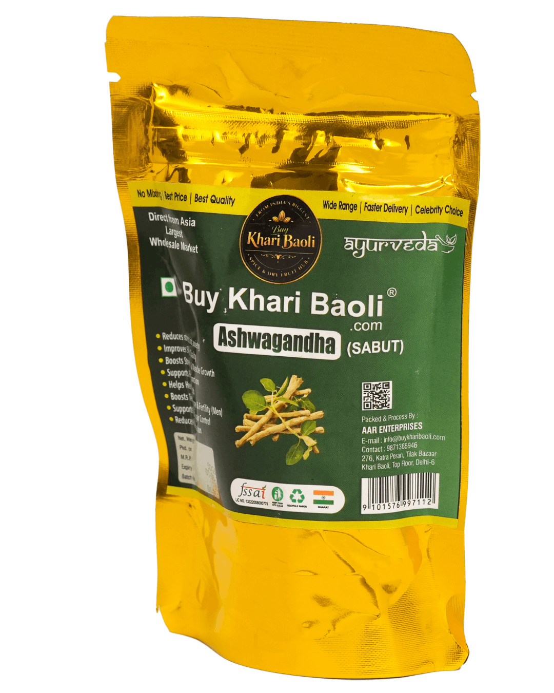 ASHWAGANDHA(SABUT/WHOLEROOT)