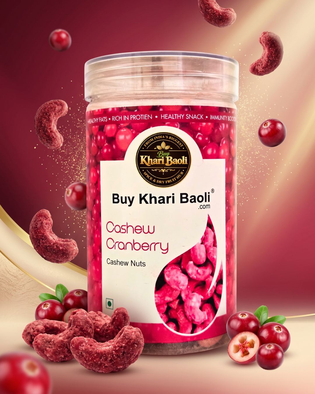 Cranberry Cashew Crunch(Kaju)