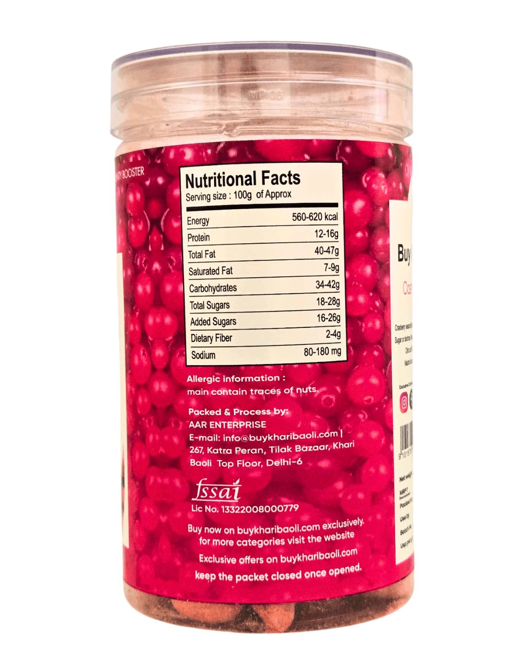 Cranberry Cashew Crunch(Kaju)
