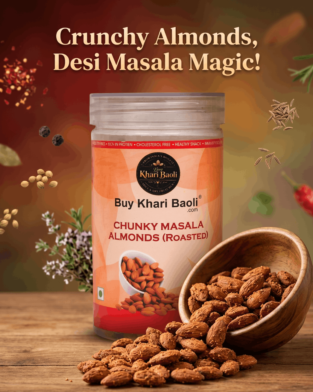 CHUNKY MASALA ALMOND(ROASTED)