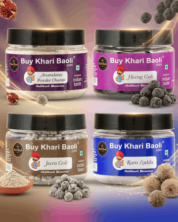 CHURAN COMBO (Anaradana powder+Heeng goli+Jeera goli+Ram laddu) 200gm each