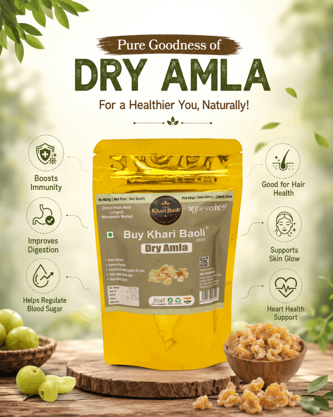 DRY AMLA (INDIAN GOOSEBERRY)