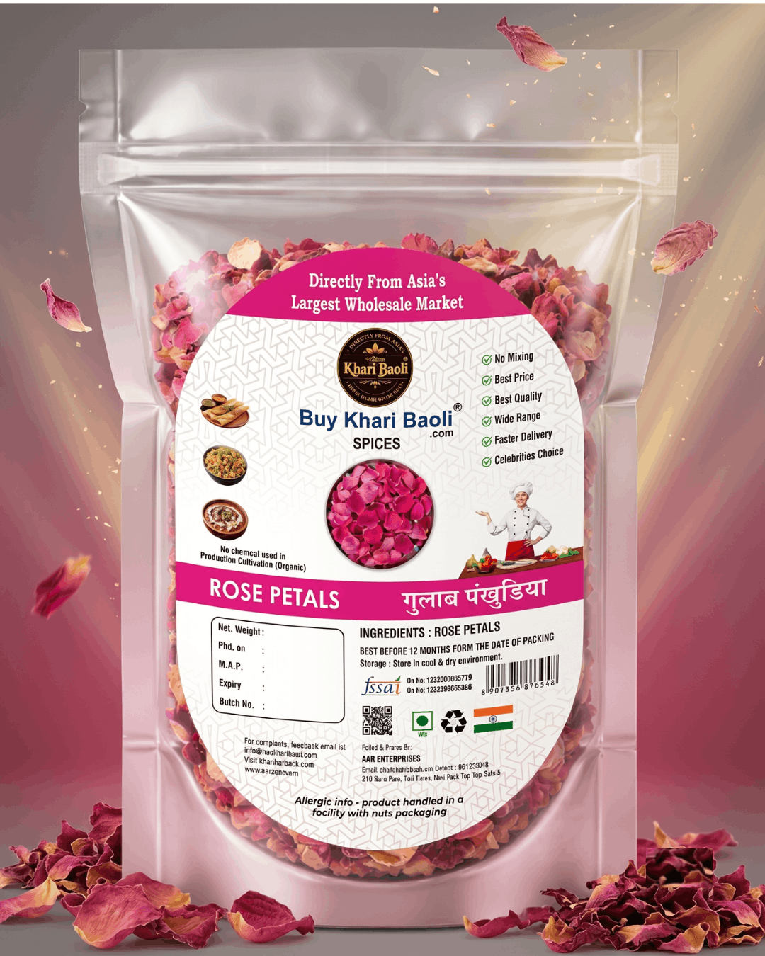 DRY ROSE PETALS