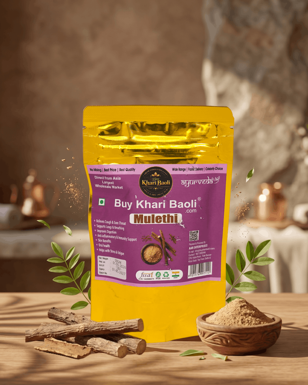 MULETHI (LICORICE ROOT)