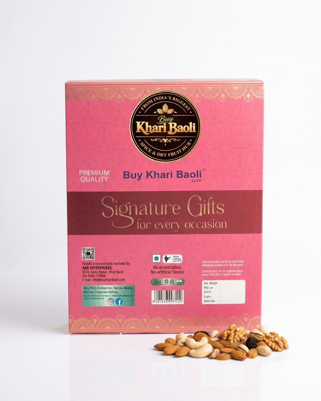 Festive Happiness (Executive) - 4-in-1 Dry Fruit & Trail Mix Hamper (600g)