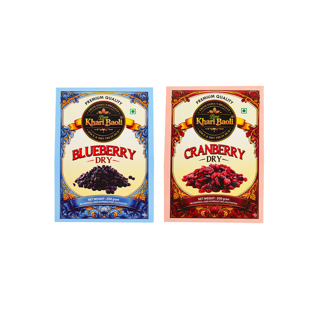 BERRIES COMBO (Blueberry +Cranberry) 200gm each