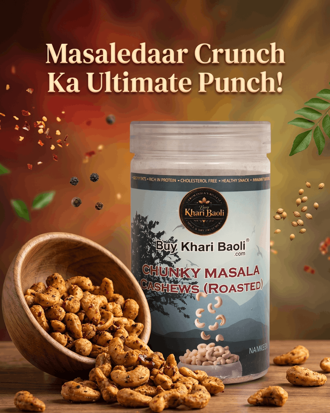 CHUNKY MASALA CASHEW(ROASTED)
