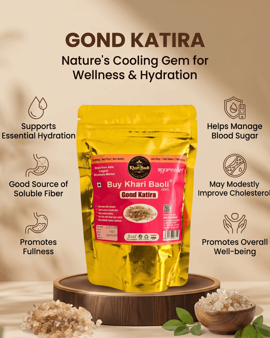 Premium Gond Katira (Tragacanth Gum)