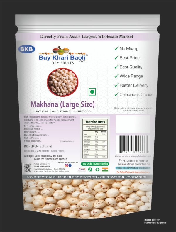 Makhana Large/jumbo size (fox nut)