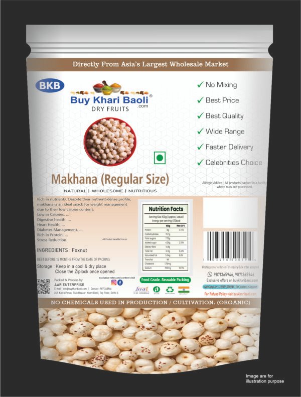 Makhana Regular size(fox nut)