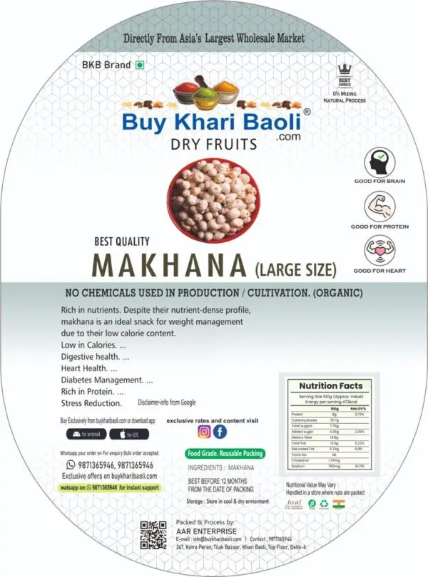 Makhana Large/jumbosize(fox nut) - Image 2