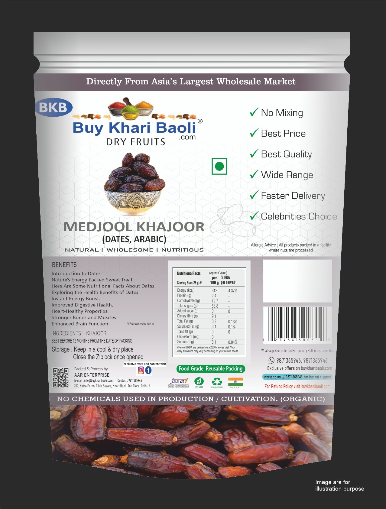 Medjool khajoor (arabic dates)